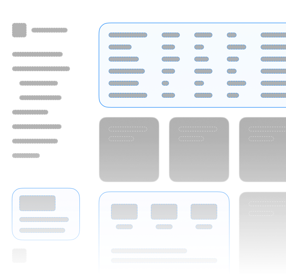 Layout adaptation preview showing different UI arrangements